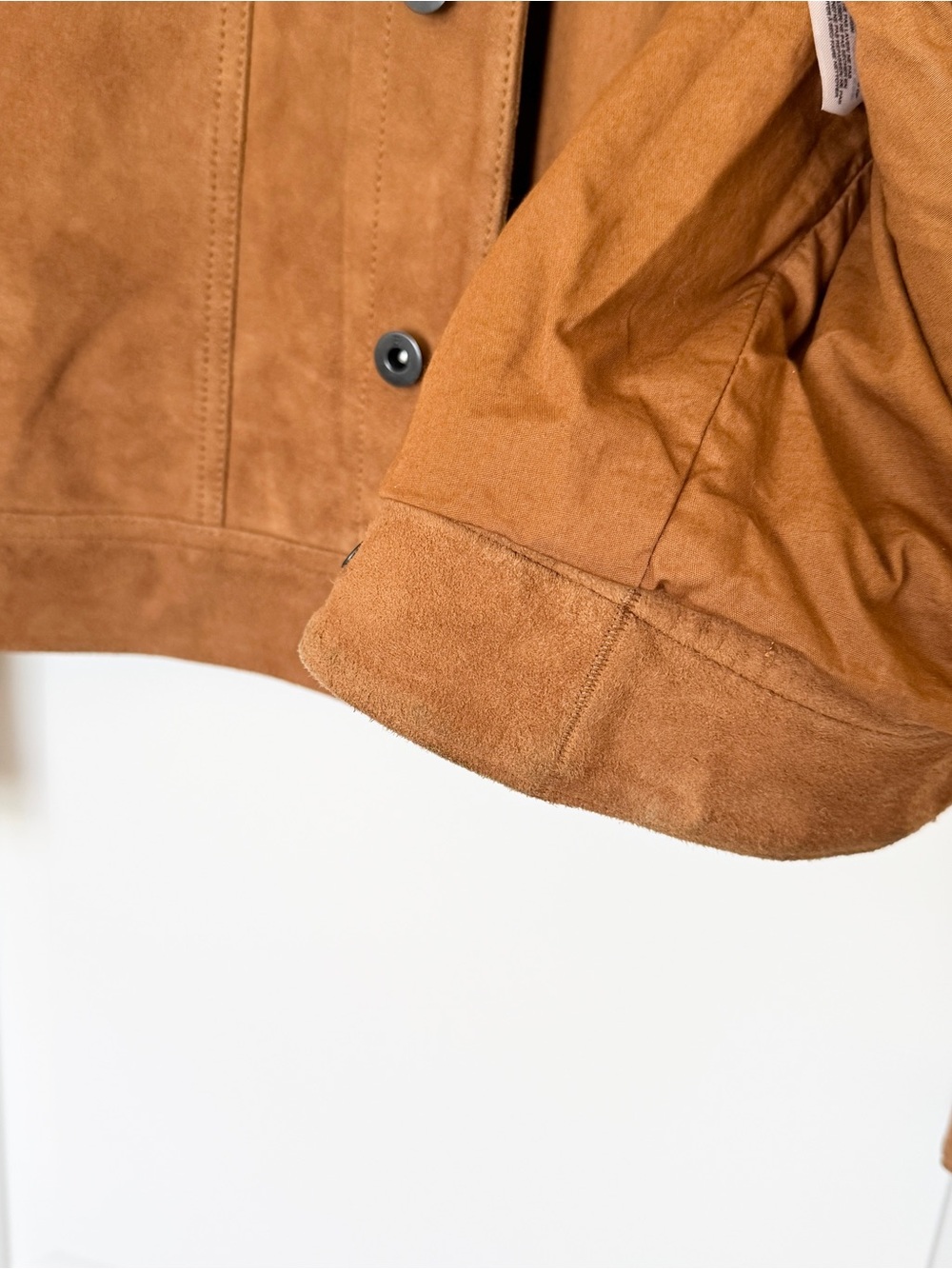 Modern Fit Goat Suede Jacket Genuine Leather - Picture 11 of 11